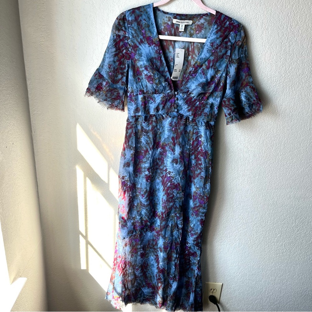 Urban Outfitters / NWT Florence Chiffon Printed Midi Dress